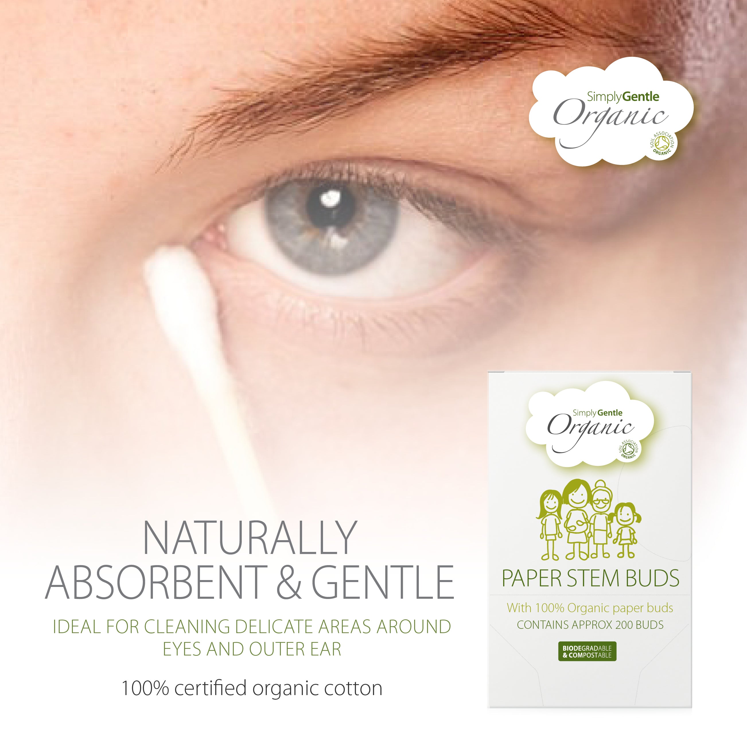 Simply Gentle Organic Paper Stem Buds
