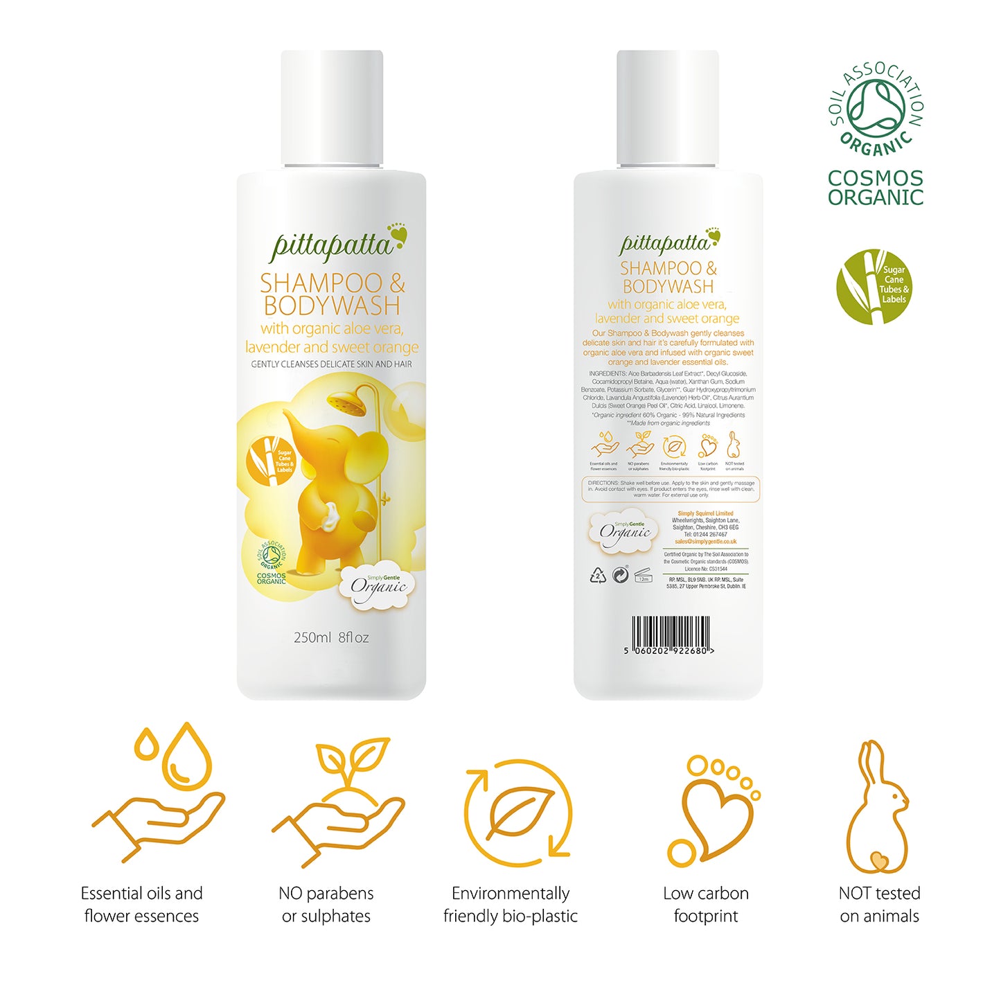Pittapatta Organic Shampoo & Bodywash
