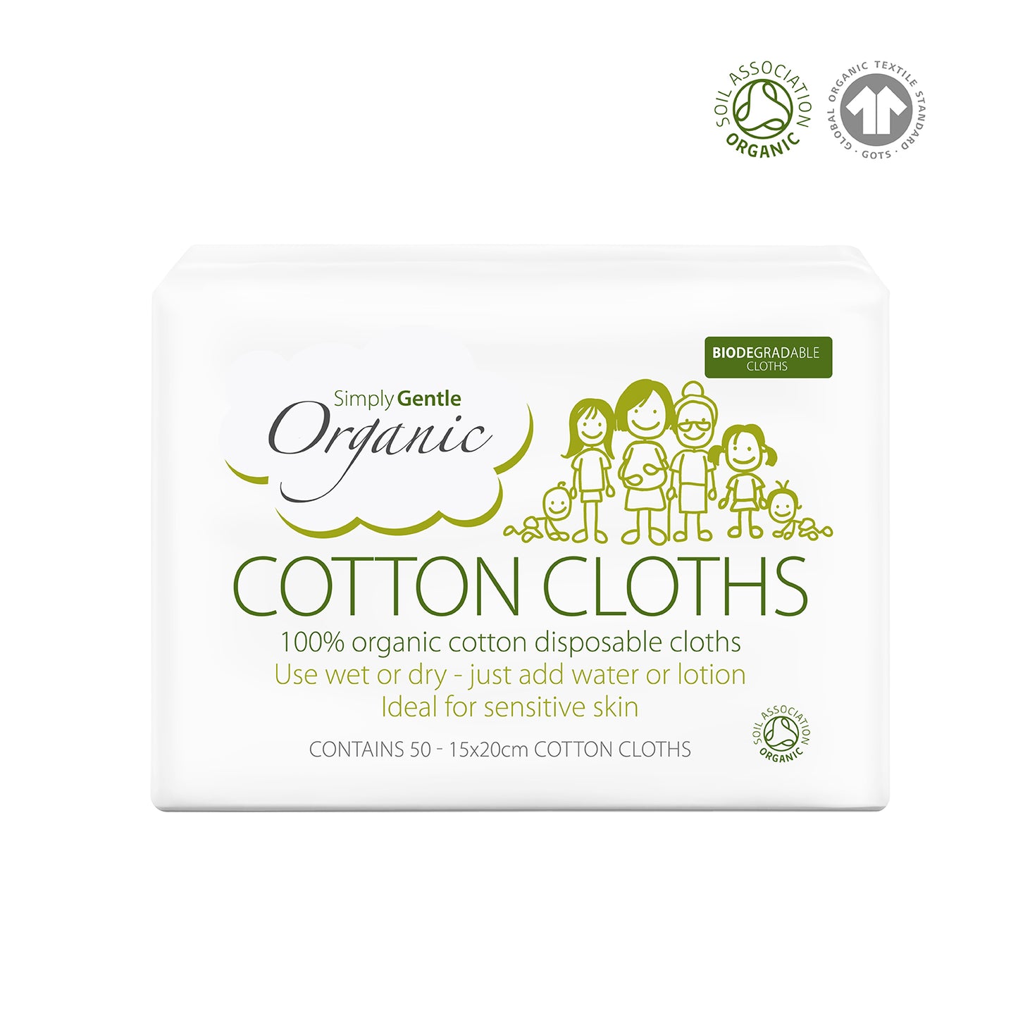 Simply Gentle Organic Cotton Cloths