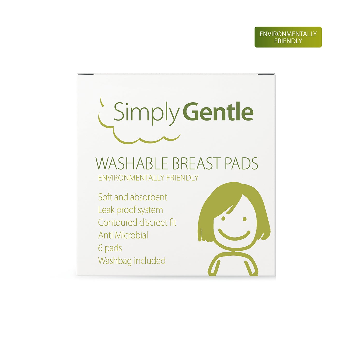 Simply Gentle Washable & Reusable Breast Pads