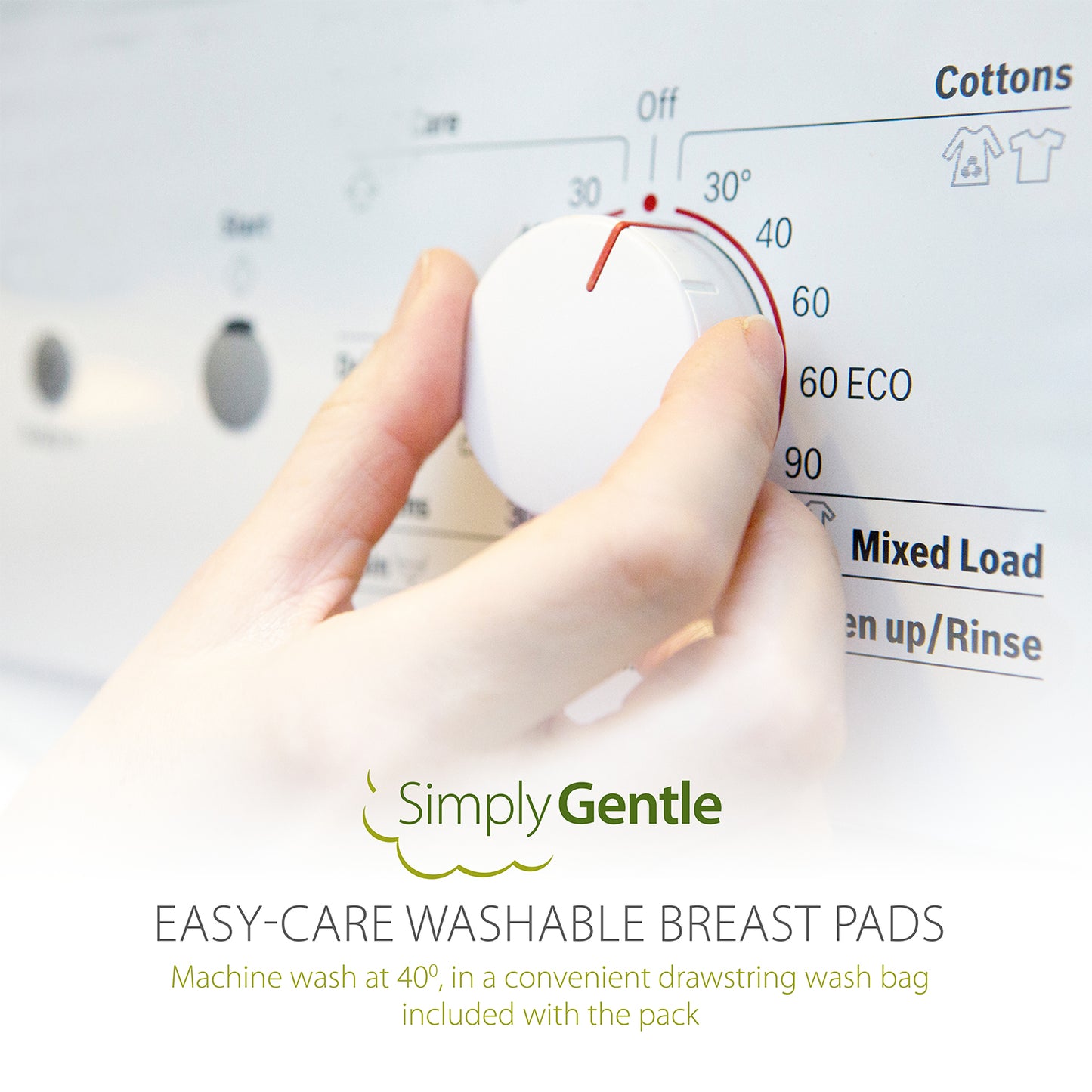 Simply Gentle Washable & Reusable Breast Pads