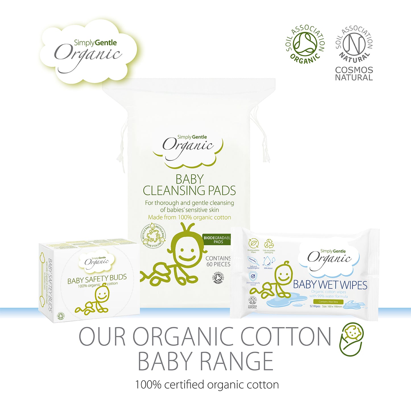 Simply Gentle Organic Baby Wet Wipes