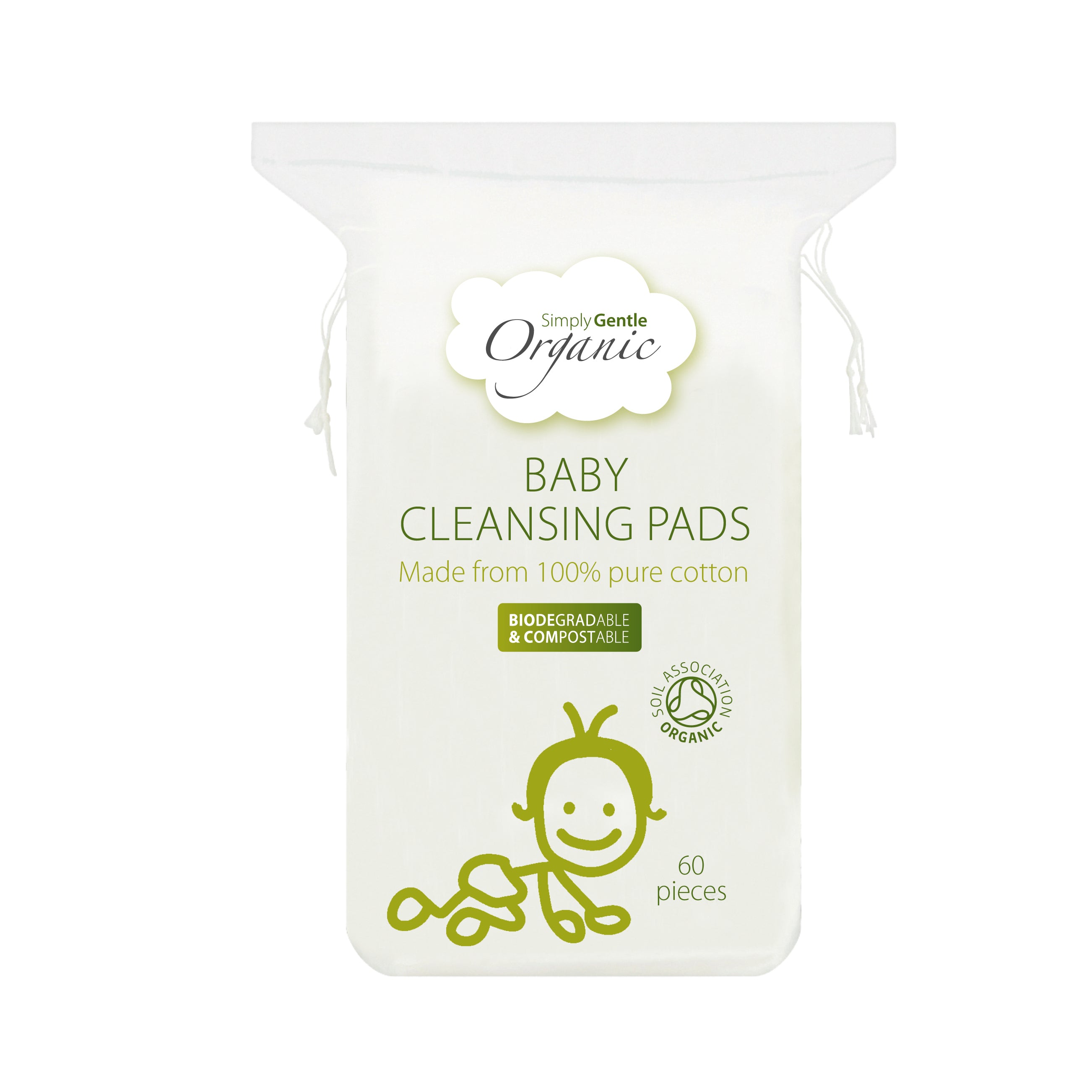 Simply Gentle Organic Baby Cotton Cleansing Pads