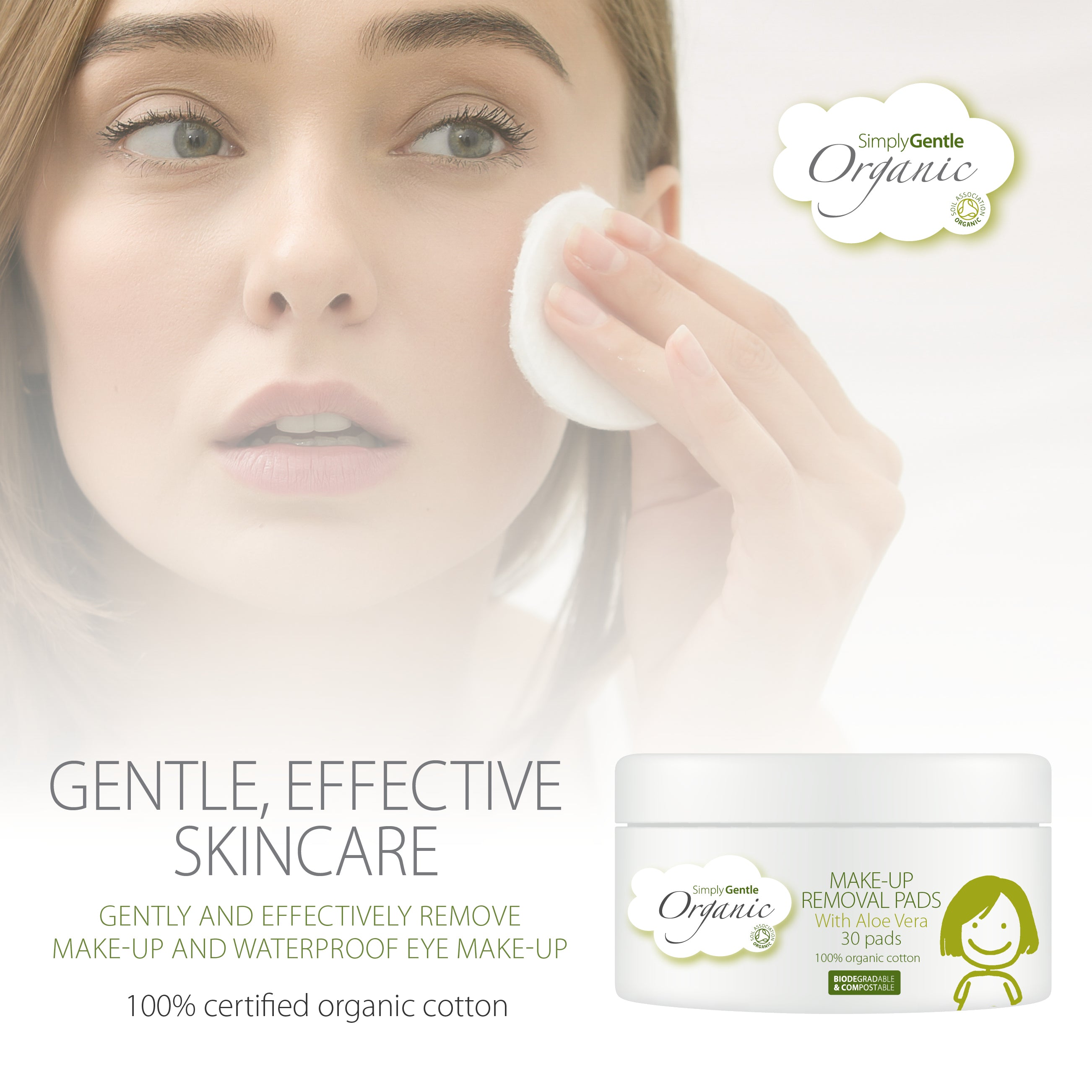 Simply Gentle Organic Makeup Removal Pads