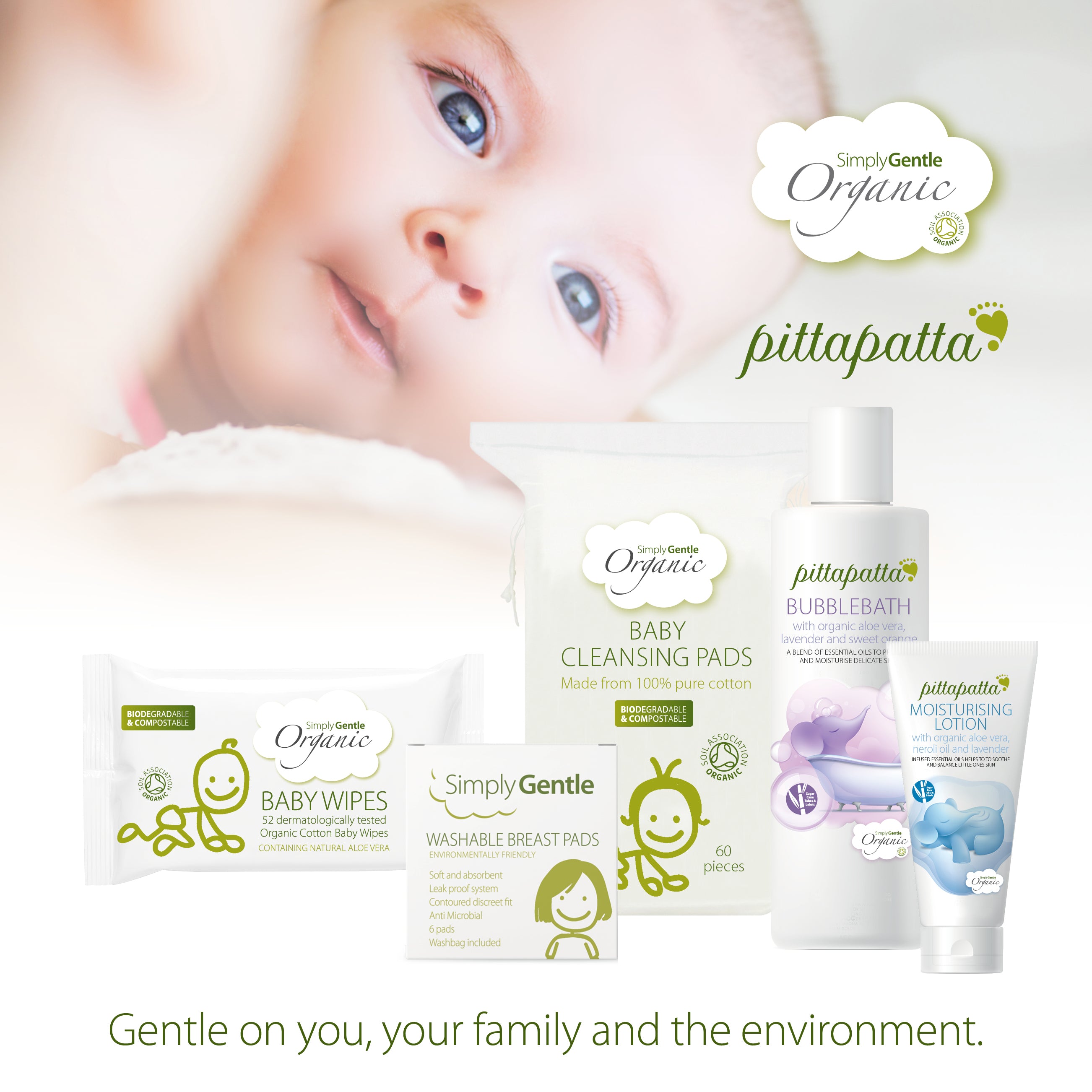 The Simply Gentle Organic Mother & Baby skincare range has been developed for maximum comfort and protection for both mothers and infants. Using a combination of natural and organic ingredients, using Simply Gentle’s products means that you are doing more than just looking after yourself and your baby, you are also looking after the environment in which you both grow.