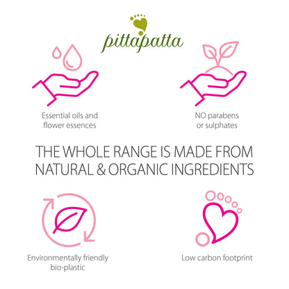 Pittapatta bodycare range is made from natural and organic ingredients and infused with organic essential oils and flower essences designed to be gentle and a joy to use.