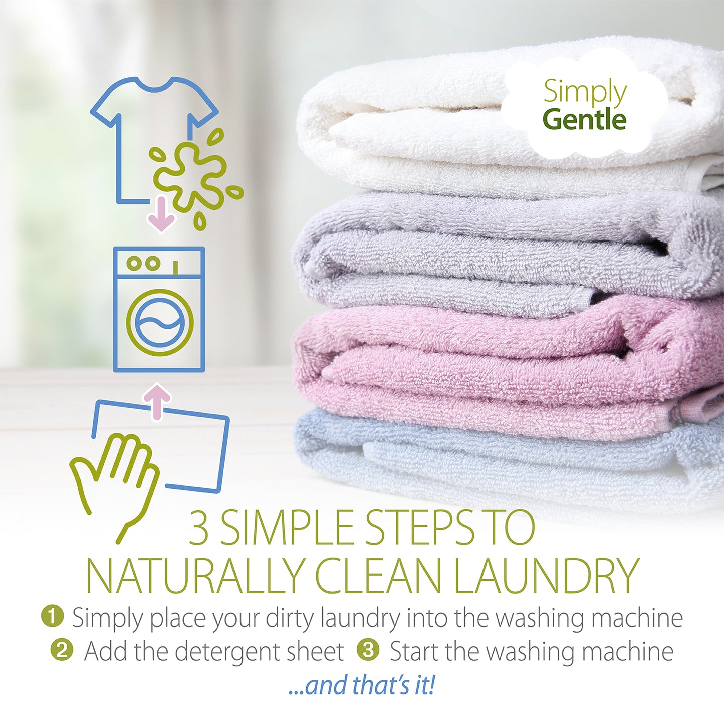 Unfragranced Laundry Sheets - 60 Sheets