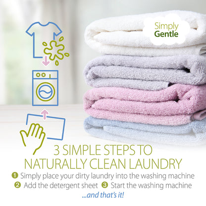 Unfragranced Laundry Sheets - 60 Sheets