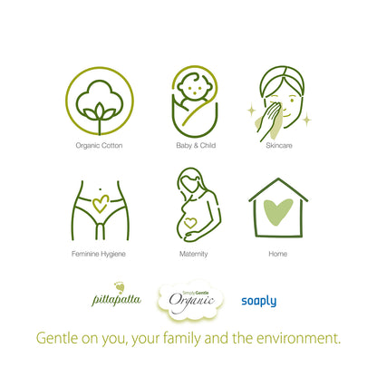 Simply Gentle Organic 3 in 1 Cosmetic Wipes