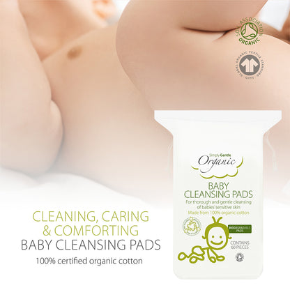 Simply Gentle Organic Baby Cotton Cleansing Pads