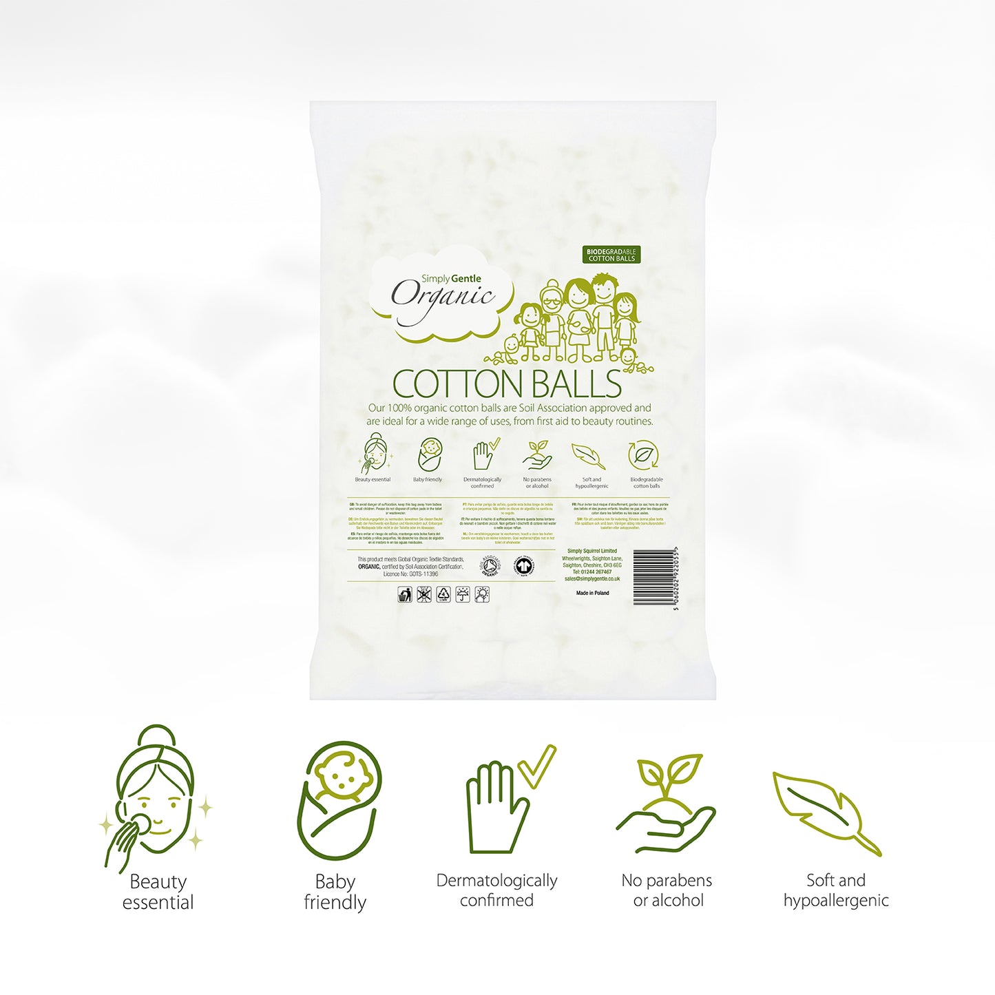 Simply Gentle Organic Cotton Balls