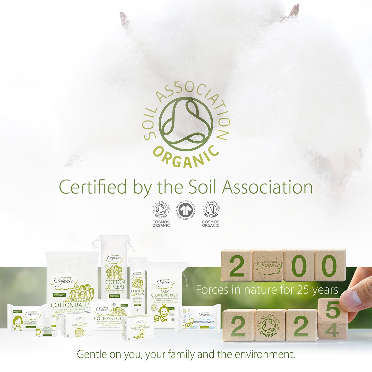 Simply Gentle Organic Cotton Pads