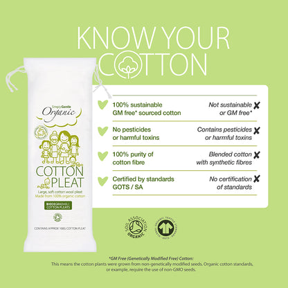 Simply Gentle Organic Cotton Pleat