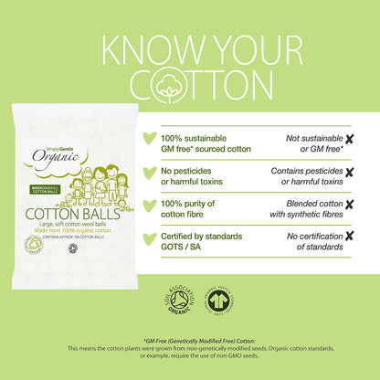 Simply Gentle Organic Cotton Balls