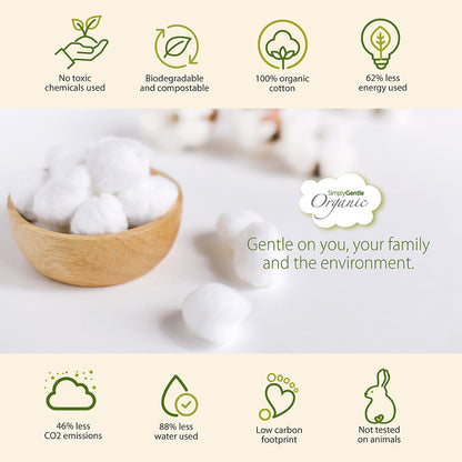 Simply Gentle Organic Cotton Balls