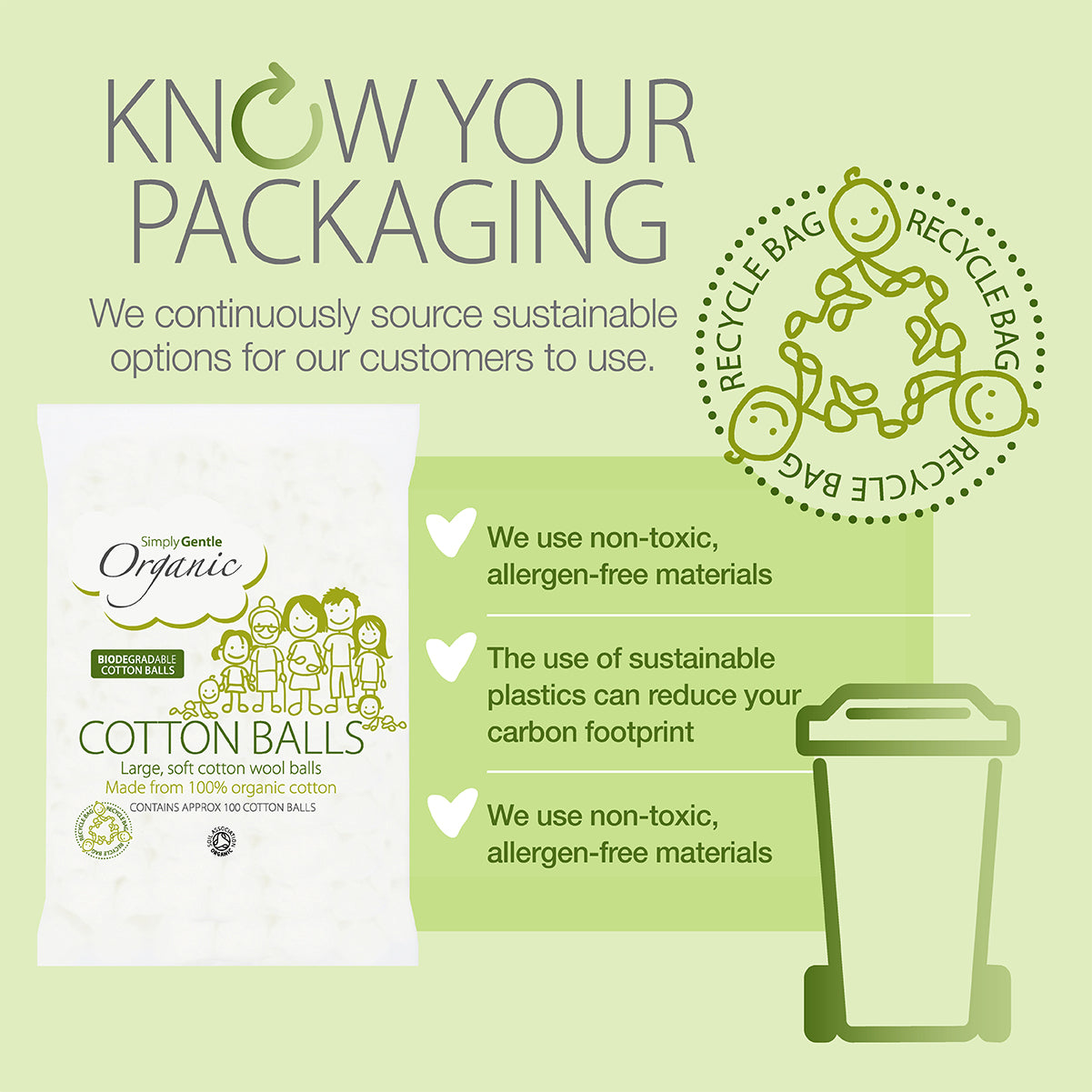 Simply Gentle Organic Cotton Balls