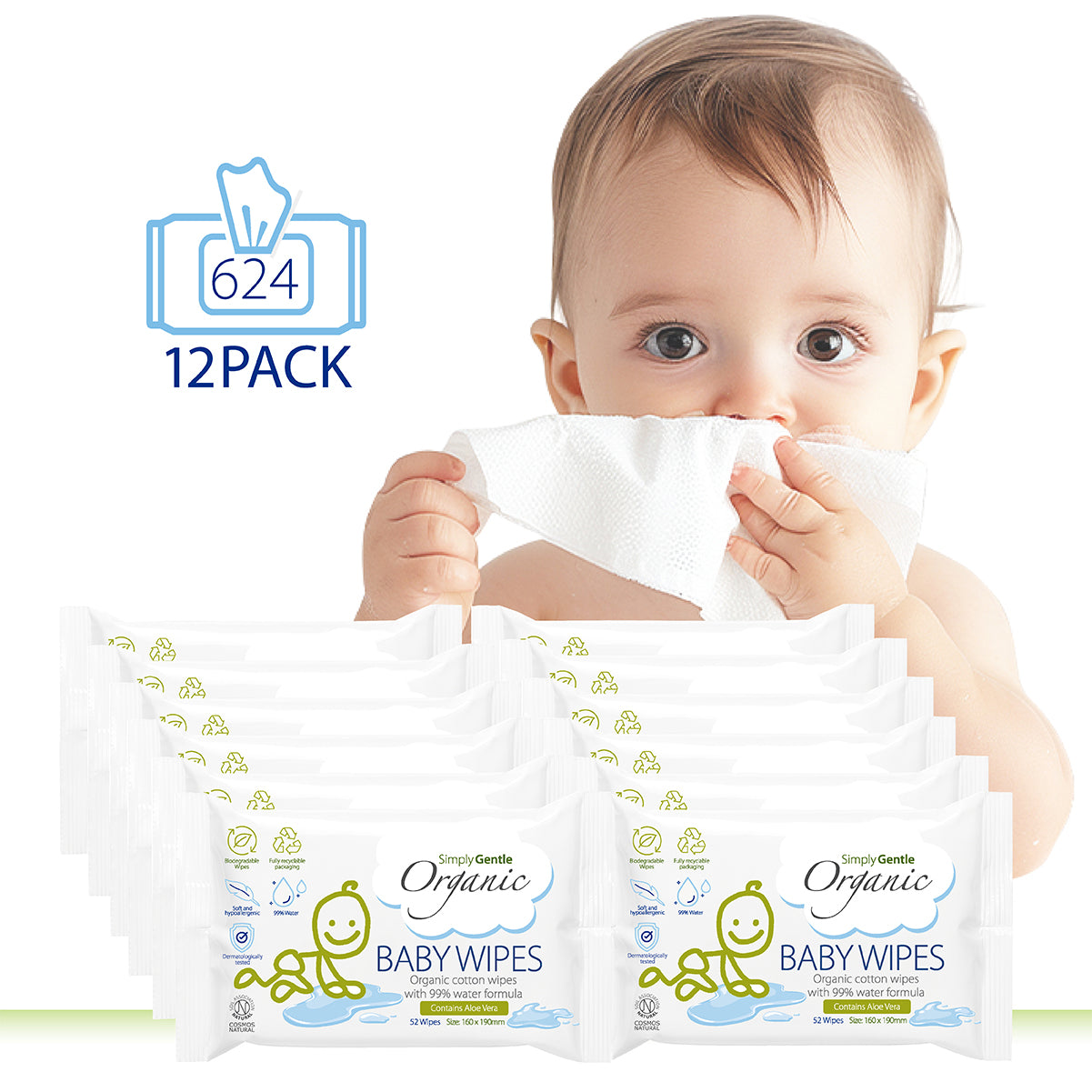 Simply Gentle Organic Baby Wipes