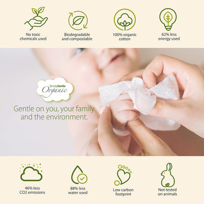 Simply Gentle Organic Baby  Wipes