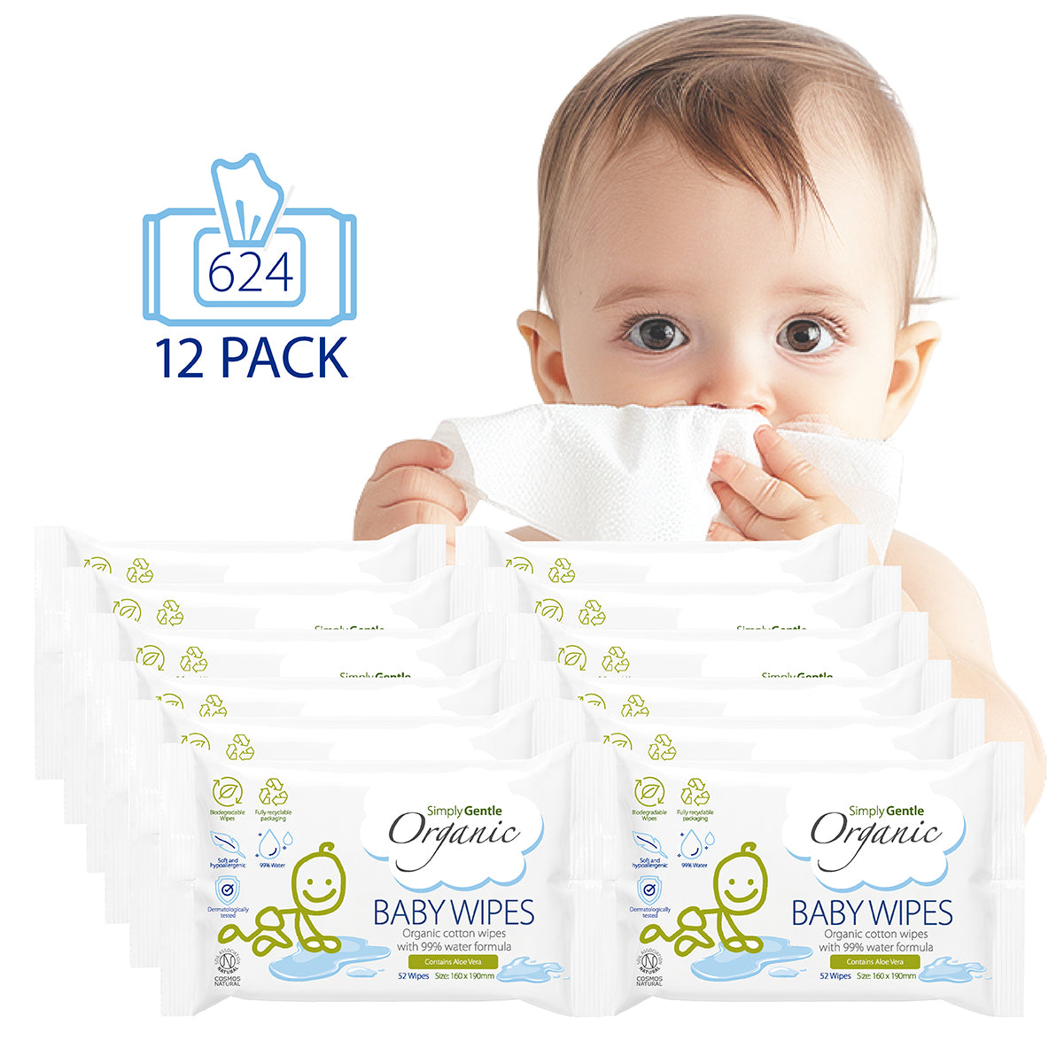 Simply Gentle Organic Baby Wipes