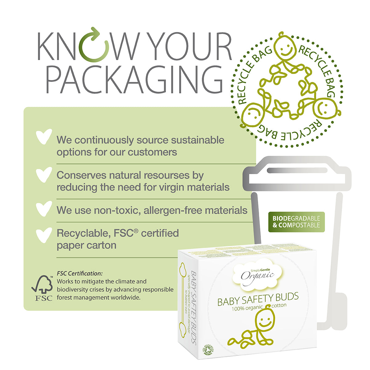 Simply Gentle Organic Baby Safety Buds