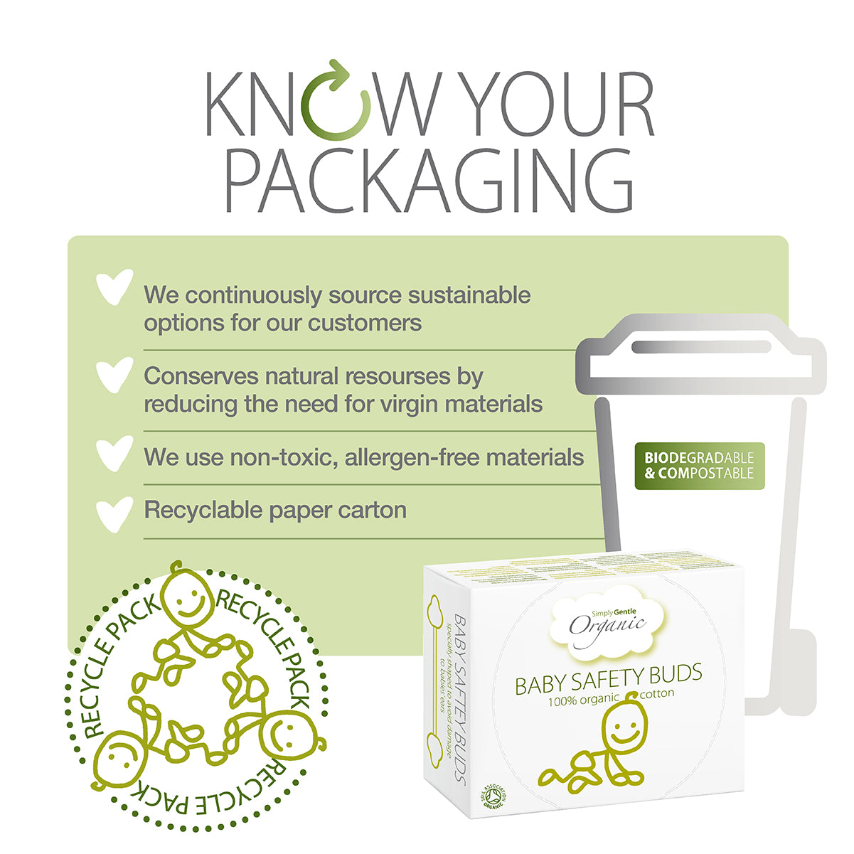 Simply Gentle Organic Baby Safety Buds