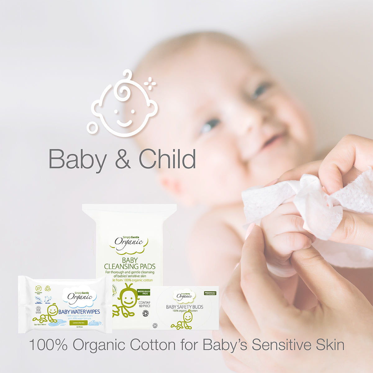 Simply Gentle Organic Baby Wipes