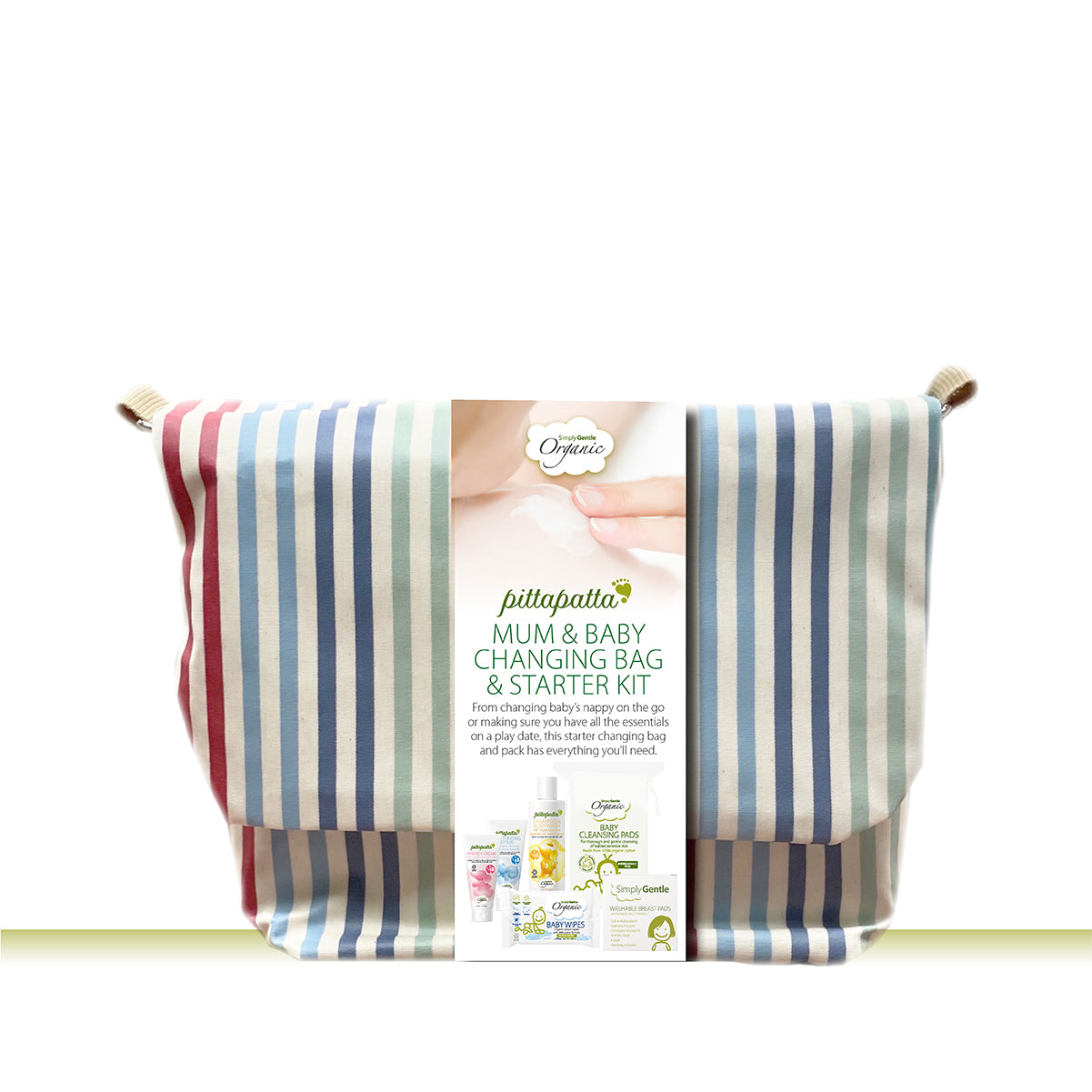 Handmade Baby Changing Bag with essentials