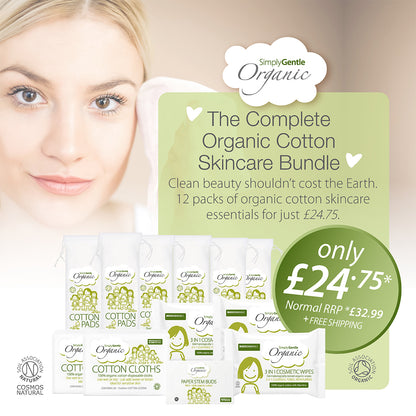 Simply Gentle Organic Cotton Skincare Bundle