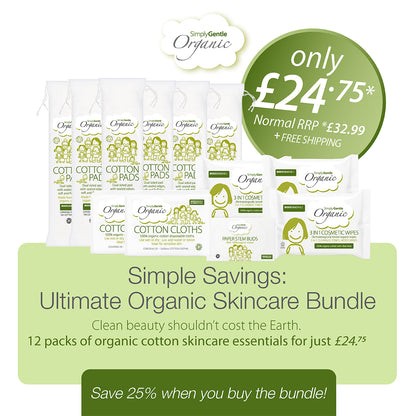 Simply Gentle Organic Cotton Skincare Bundle