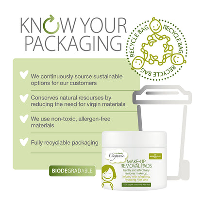 Simply Gentle Organic Makeup Removal Pads