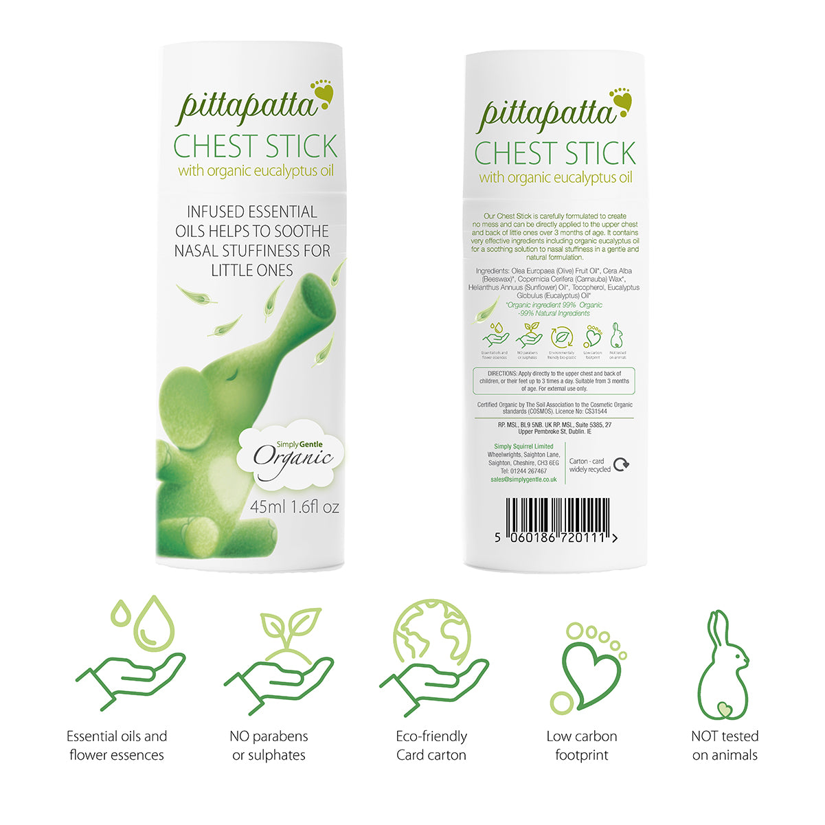 Pittapatta Organic Chest Stick
