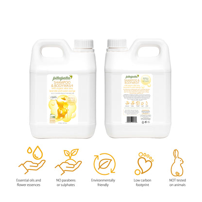Pittapatta Shampoo & Bodywash 2.5 lt refill