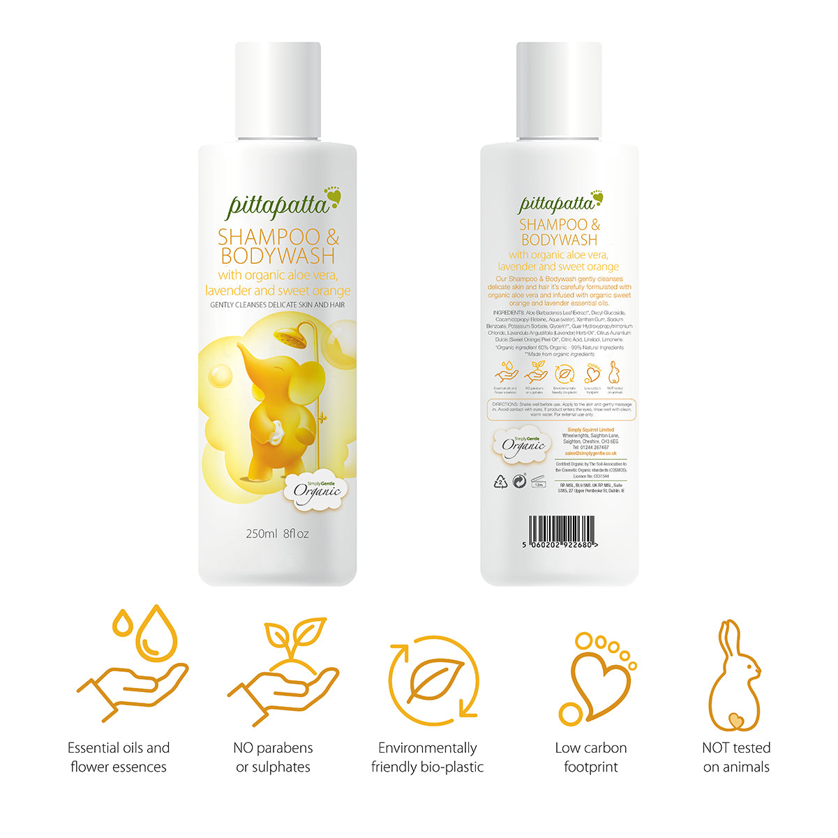 Pittapatta Organic Shampoo & Bodywash