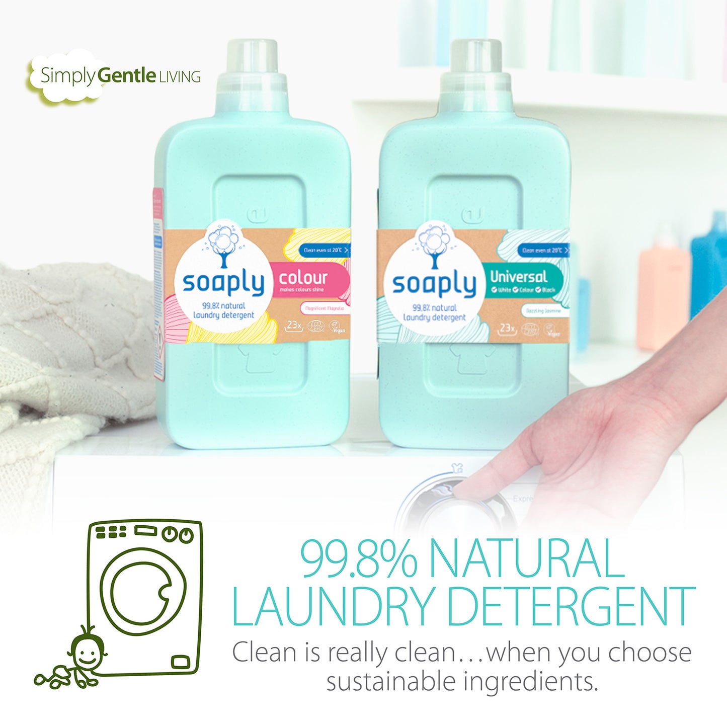 Natural laundry detergent