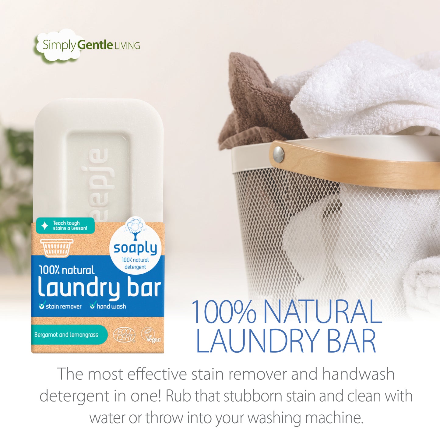 Soaply Laundry Soap Bar Natural