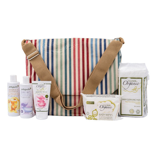 Handmade Baby Changing Bag with essentials